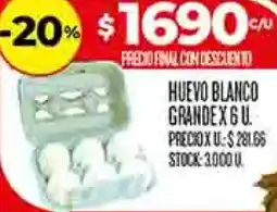 Supermercados DIA Huevo blanco grande oferta