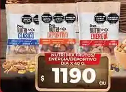 Supermercados DIA Dia nutri mix frutos/ energia/deportivo oferta