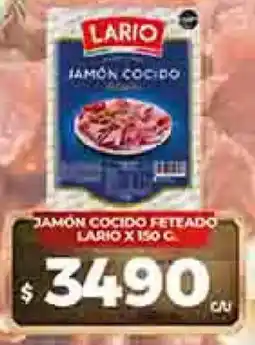 Supermercados DIA Lario jamón cocido feteado oferta
