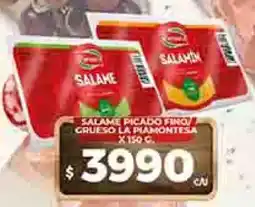 Supermercados DIA Salame picado fino/ grueso la piamontesa oferta