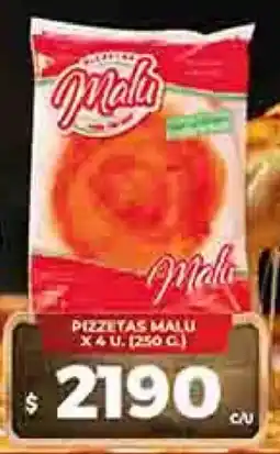Supermercados DIA Malu pizzetas oferta