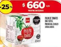 Supermercados DIA Dia pulpa de tomates oferta