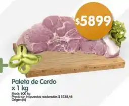 Supermercados Buenos Días Paleta de cerdo oferta