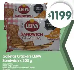 Supermercados Buenos Días Leiva galletas crackers sandwich oferta