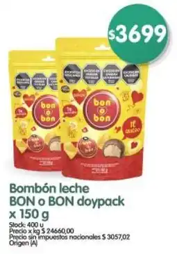 Supermercados Buenos Días Bon o bon bombón leche doypack oferta