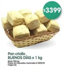 Supermercados Buenos Días Buenos días pan criollo oferta