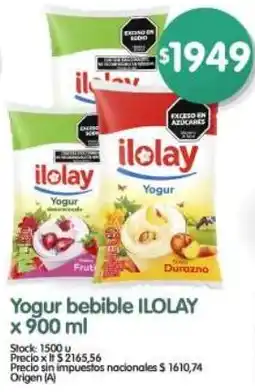 Supermercados Buenos Días Ilolay yogur bebible oferta