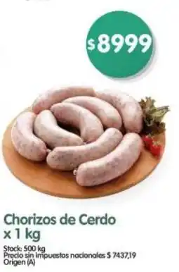 Supermercados Buenos Días Chorizos de cerdo oferta
