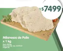 Supermercados Buenos Días Milanesas de pollo oferta