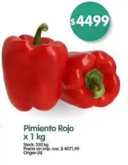 Supermercados Buenos Días Pimiento rojo oferta