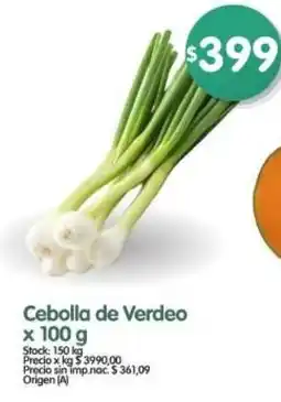 Supermercados Buenos Días Cebolla de verdeo oferta