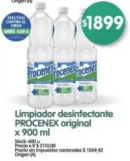 Supermercados Buenos Días Procenex limpiador desinfectante original oferta