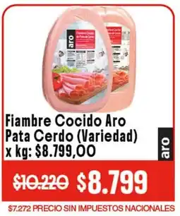 Makro Fiambre cocido aro pata cerdo oferta