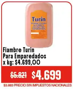 Makro Turín fiambre para emparedados oferta