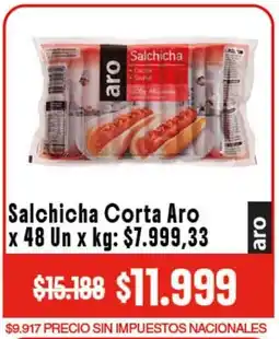 Makro Salchicha corta aro oferta