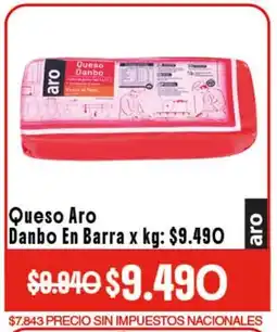 Makro Queso aro danbo en barra oferta