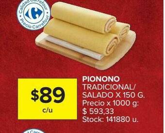 Carrefour Market Pionono Tradicional Salado oferta