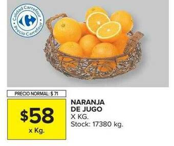 Carrefour Market Naranja De Jugo oferta