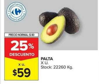 Carrefour Market Palta 25% Descuento oferta