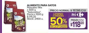Carrefour Market Alimento Para Gatos Pescado Mix oferta