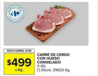 Carré De Cerdo Con Hueso Congelado