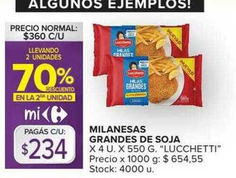 Carrefour Market Milanesas Grandes De Soja oferta