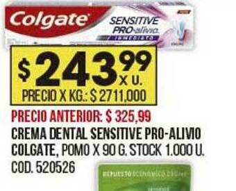 Coto Crema Dental Sensitive Pro-alivio Colgate oferta