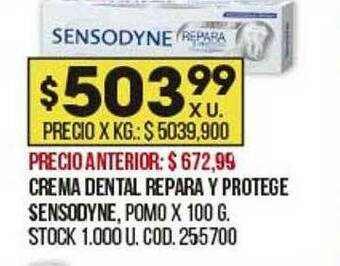 Coto Crema Dental Repara Y Protege Sensodyne oferta