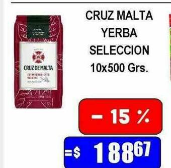 Dulcenter Cruz Malta Yerba Seleccion oferta