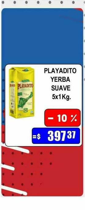 Dulcenter Playadito Yerba Suave oferta