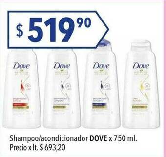 Hergo Shampoo Acondicionador Dove oferta