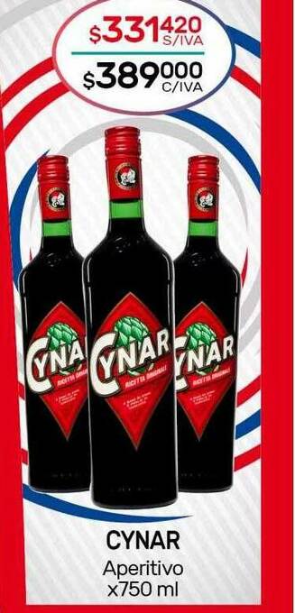 Nini Mayorista Cynar Aperitivo X750 Ml oferta