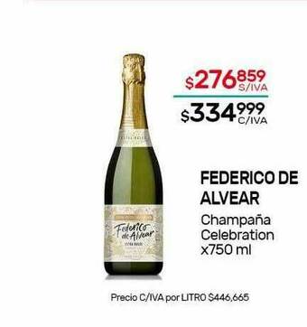 Nini Mayorista Federico De Alvear Champaña Celebration oferta