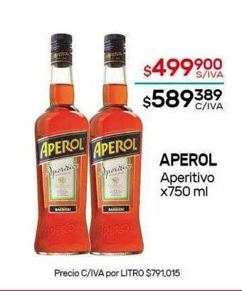 Nini Mayorista Aperol Aperitivo X750 Ml oferta