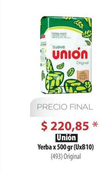 Parodi Unión Yerba X 500 Gr oferta
