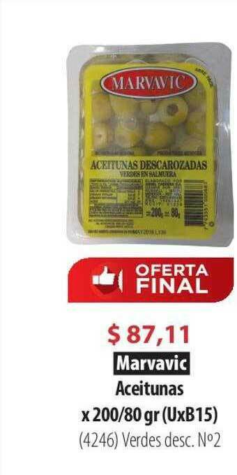 Parodi Marvavic Aceitunas oferta