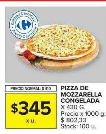 Carrefour Pizza De Mozzarella Congelada oferta