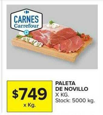 Carrefour Paleta De Novillo oferta