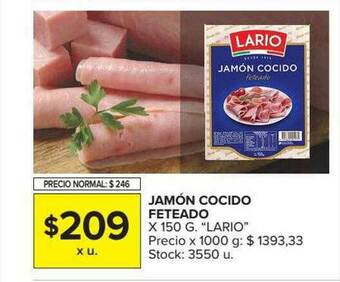 Carrefour Jamón Cocido Feteado oferta