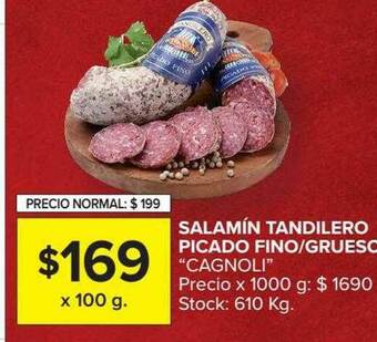 Carrefour Salamín Tandilero Picado Fino Grueso oferta