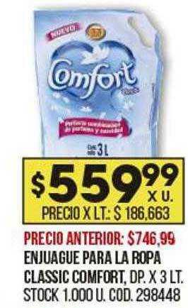 Coto Enjuague Para La Ropa Classic Comfort oferta