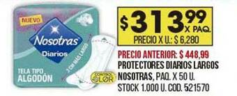 Coto Protectores Diarios Largos Nosotras oferta