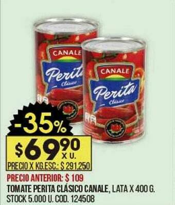 Coto Tomate Perita Clásico Canale oferta
