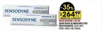 Coto Crema Dental Blanqueador Extra Fresh Sensodyne oferta