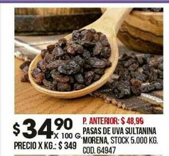 Coto Pasas De Uva Sultanina Morena oferta