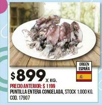 Coto Puntilla Entera Congelada oferta