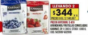 Coto Arándanos Frutillas Congeladas Karinat oferta