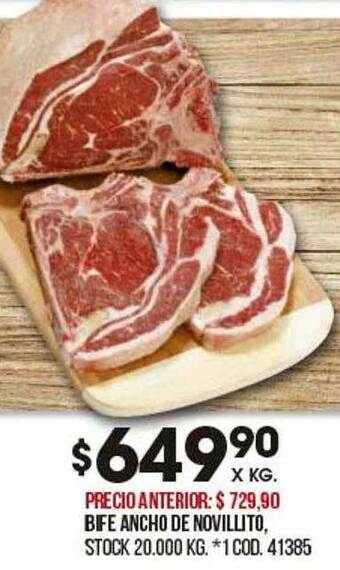 Coto Bife Ancho De Novillito oferta