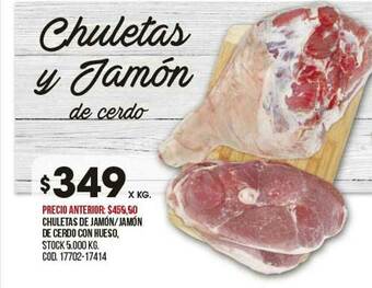 Coto Chuletas De Jamón Jamón De Cerdo Con Hueso oferta