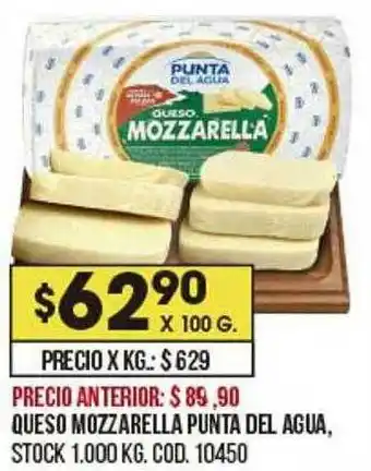 Coto Queso Mozzarella Punta Del Agua oferta